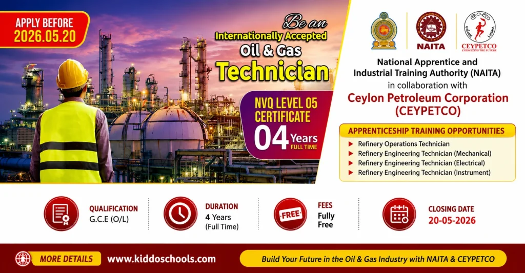 Oil & Gas Technician NVQ Level 5 at NAITA with CEYPETCO
