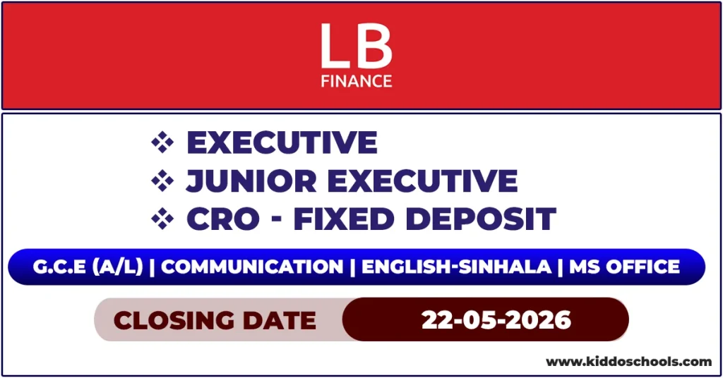 LB Finance Job Vacancies 2026 - Executives