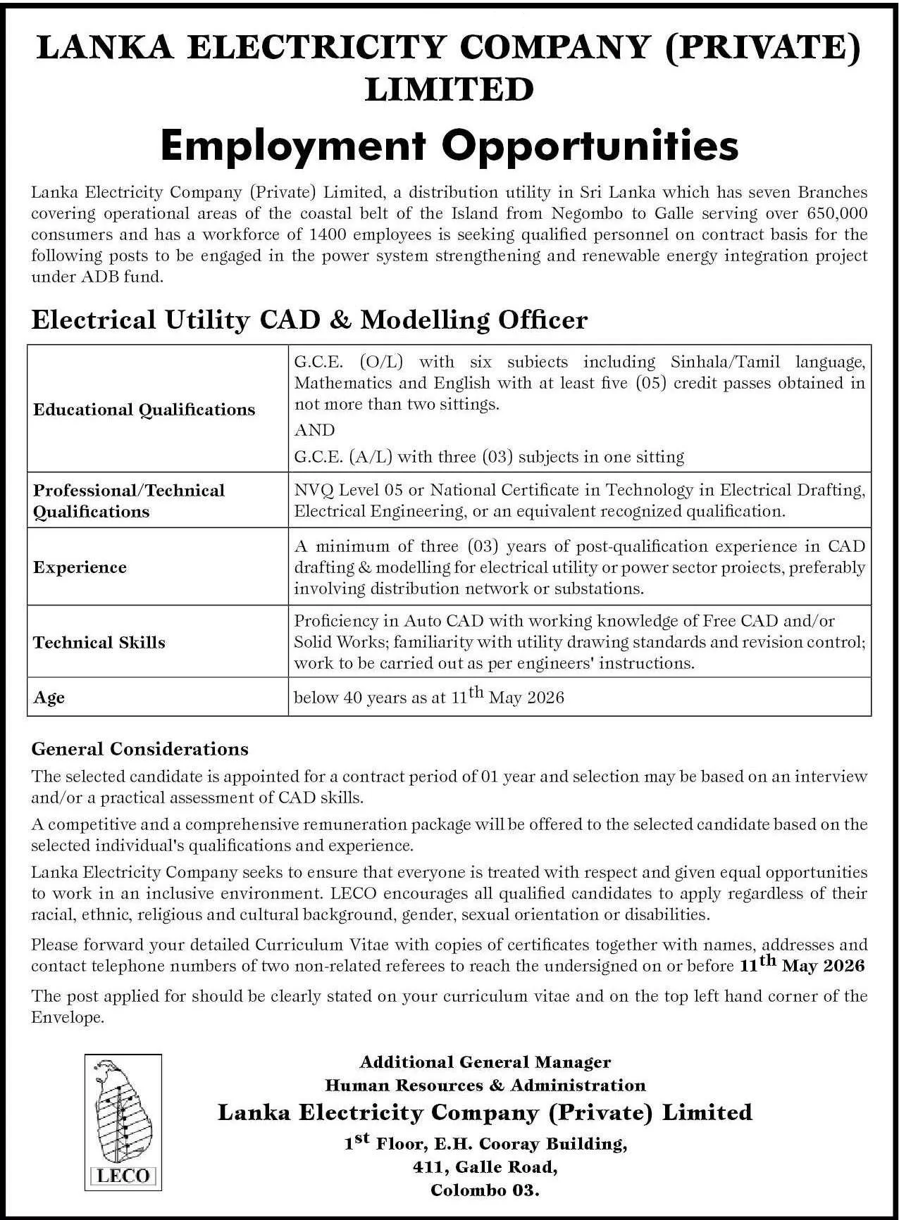 LECO 2026 May