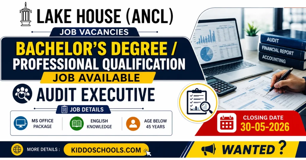 Lake House Job Vacancies 2026 - Audit Executive