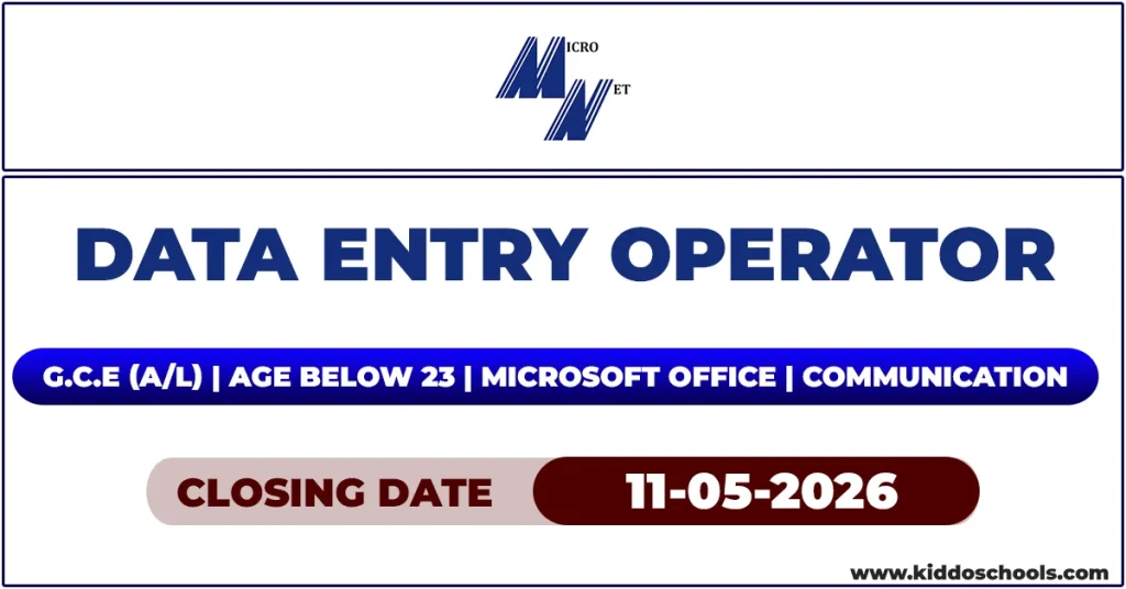 Micronet Global Services Vacancies 2026 – Data Entry Operator