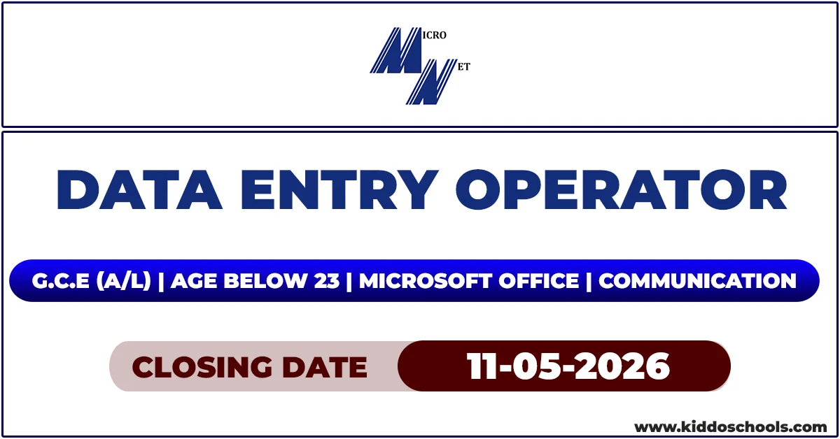 Micronet Global Services Vacancies 2026 – Data Entry Operator
