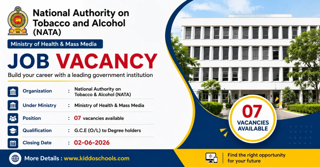 Ministry of Health Job Vacancies 2026 - NATA
