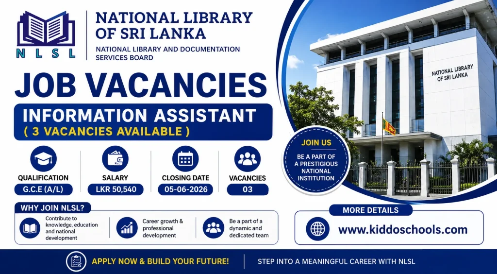 National Library Job Vacancies 2026 - Information Assistant
