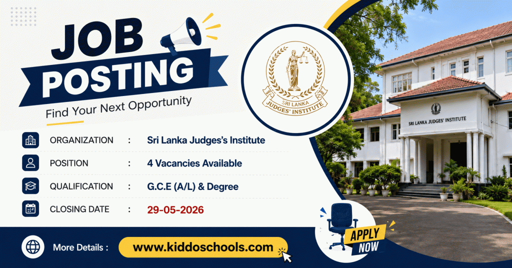 Sri Lanka Judges’s Institute Job Vacancies 2026 May