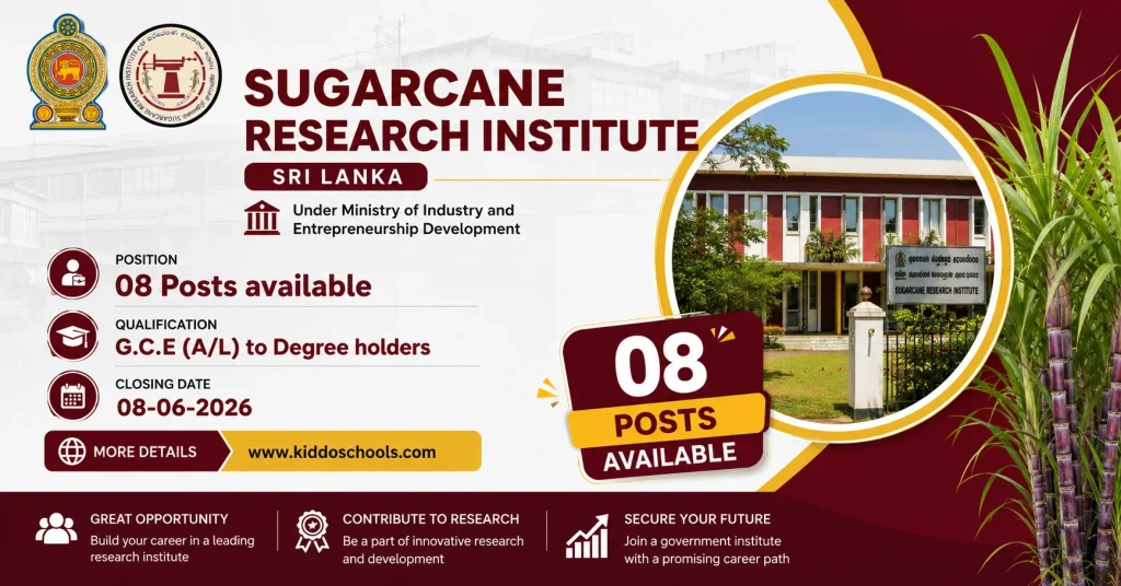 Sugarcane Research Institute Job Vacancies 2026 May