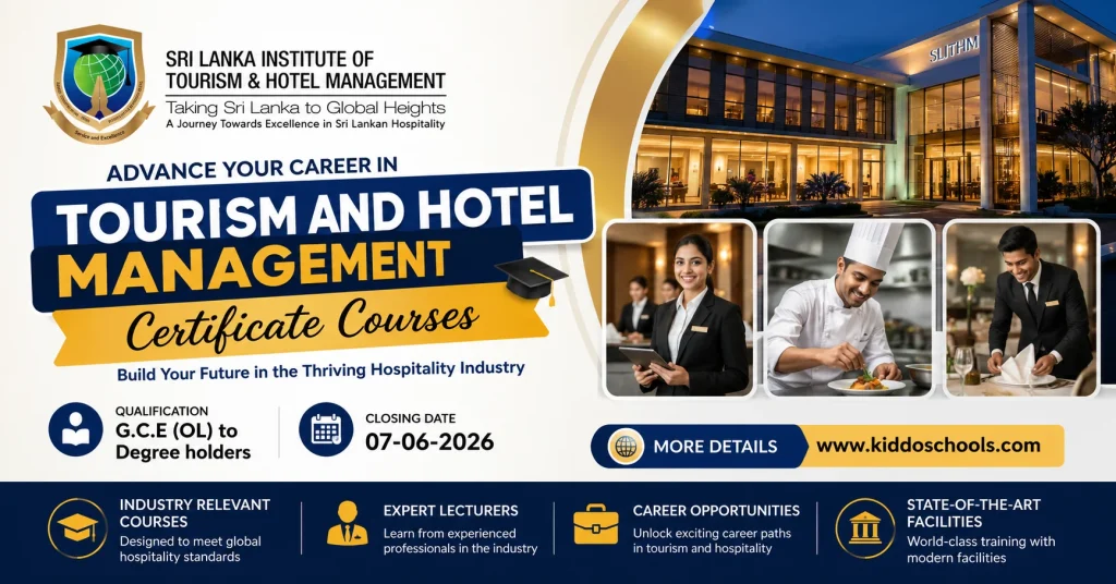 Tourism and Hotel Management Certificate Courses 2026 - SLITHM