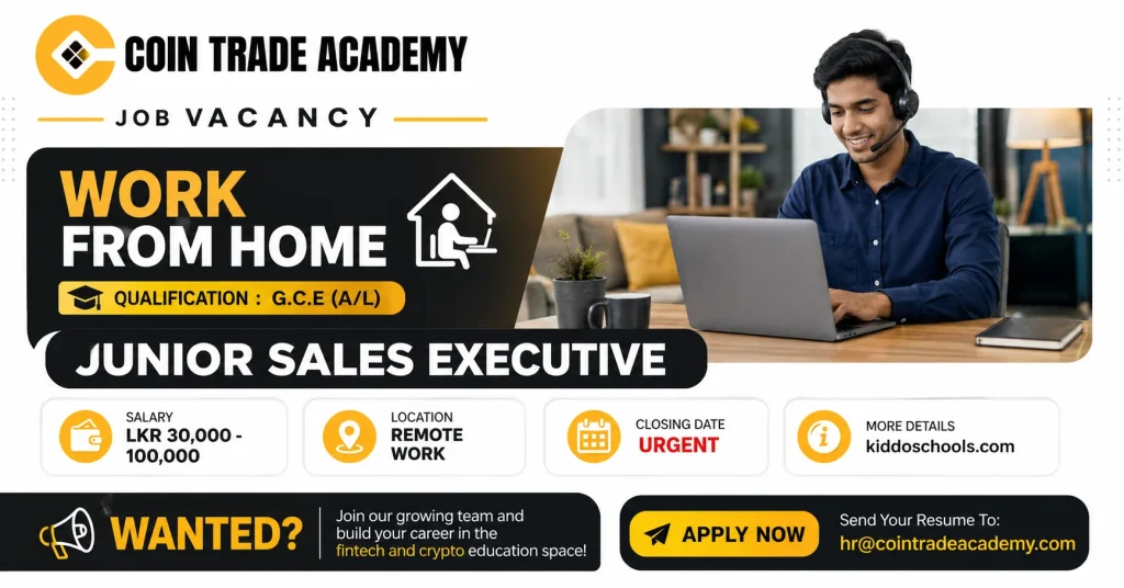 Work From Home Jobs 2026 in Coin Trade Academy - Sales Executive