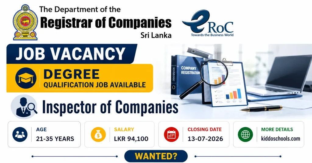 Inspector of Companies Vacancy 2026– Department of the Registrar of Companies