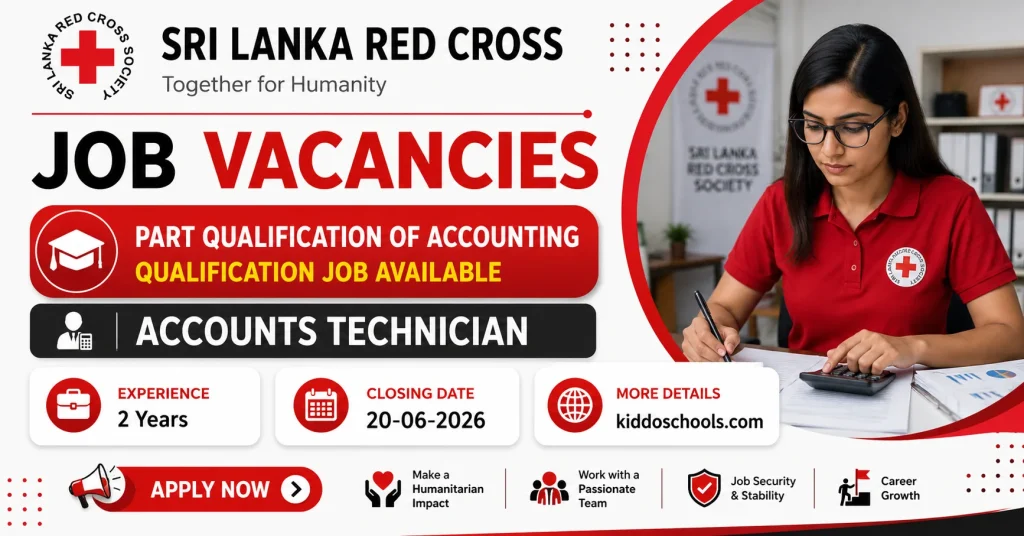 Sri Lanka Red Cross Job Vacancies 2026 - Accounts Technician