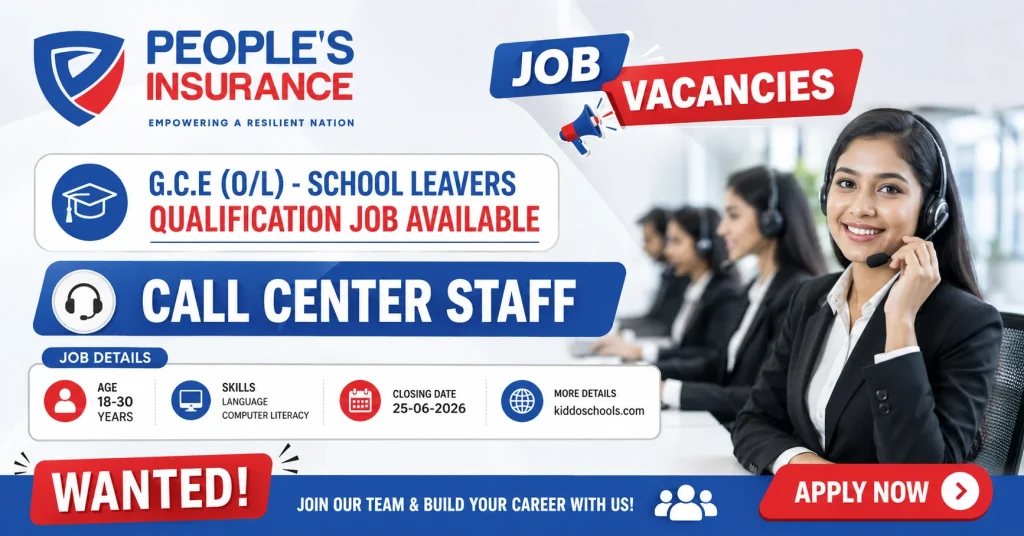 Peoples Insurance Job Vacancies 2026 - Call Center Staff